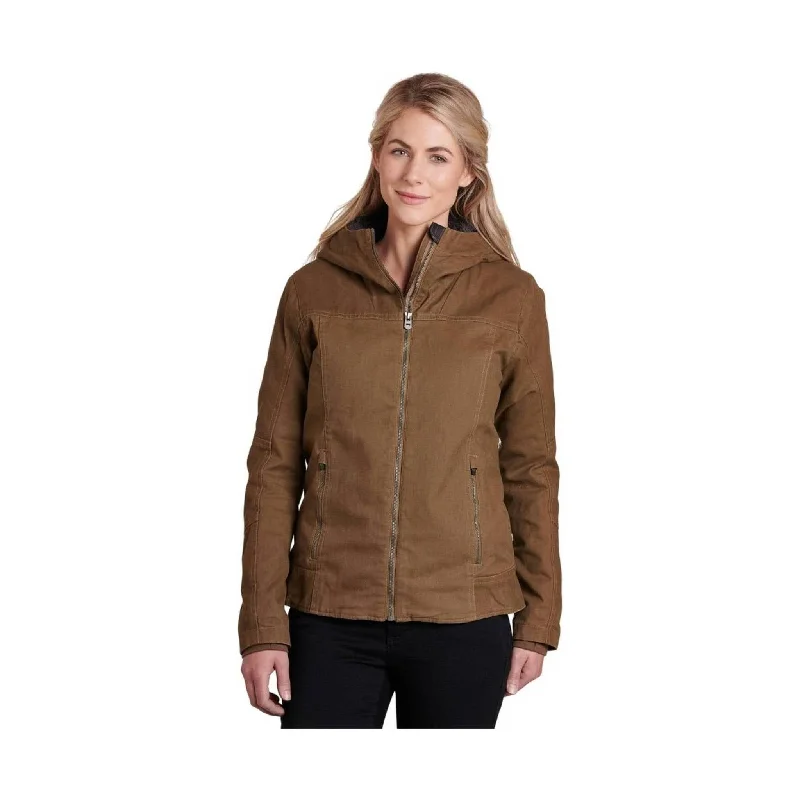 Kuhl Women's Law Fleece Lined Hoody - Dark Khaki