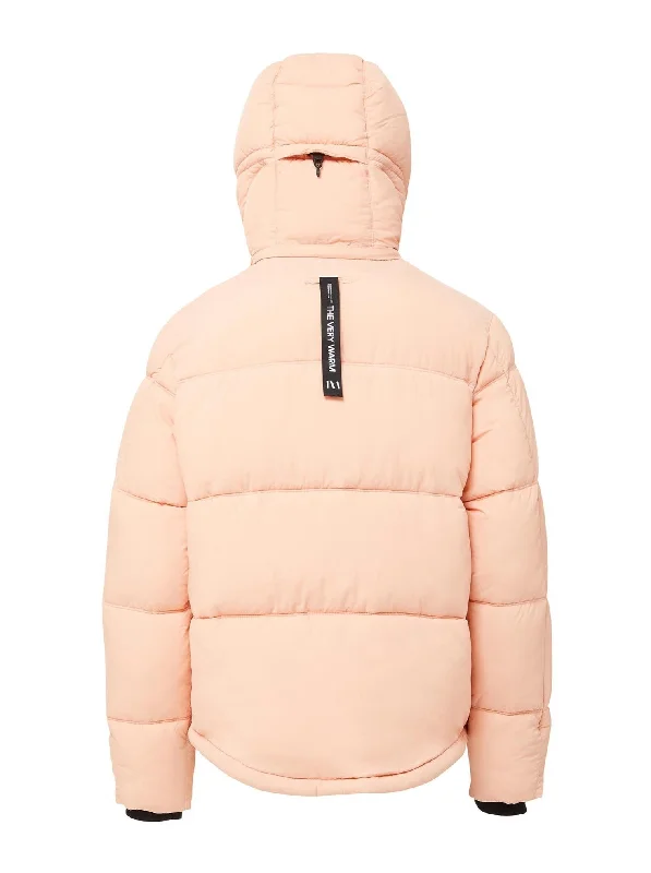 Hooded Puffer - Coral Pink