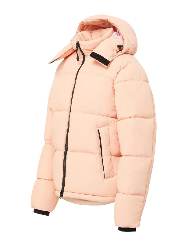 Hooded Puffer - Coral Pink