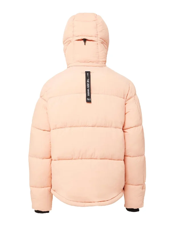 Hooded Puffer - Coral Pink