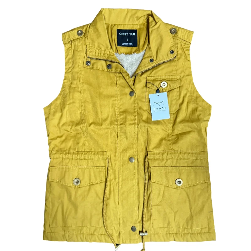 Mustard Fur Vest