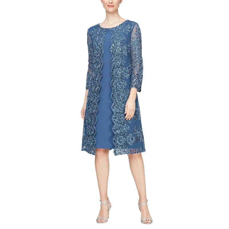 Best Price of the Season!Alex Evenings AE811712226 Short Mother of the Bride Dress