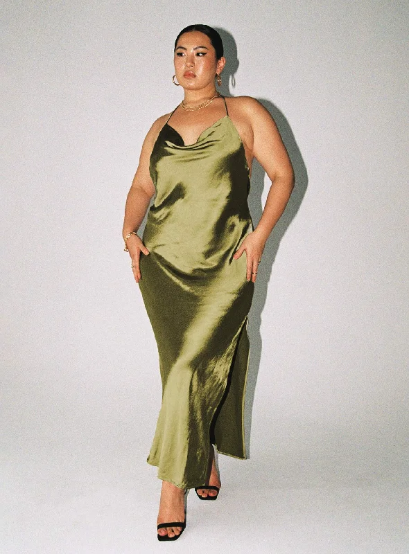 Stock Up and Save!Alissa Maxi Dress Green Curve