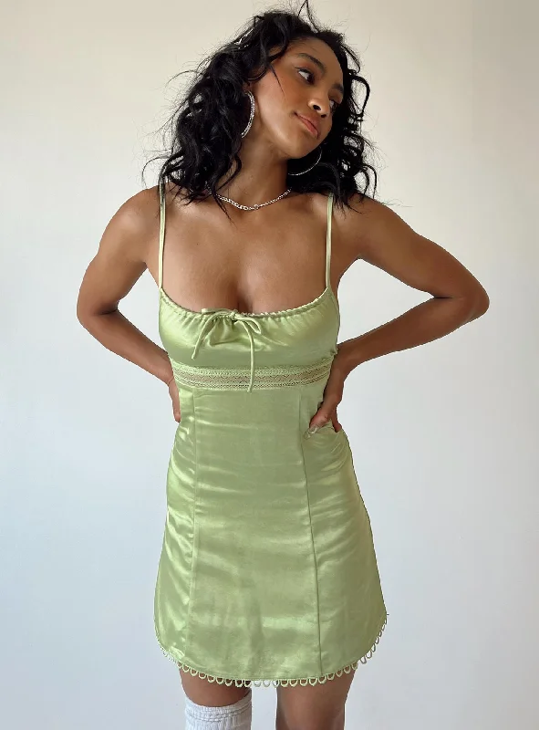 Huge Price Cuts Await!Chels Mini Dress Green