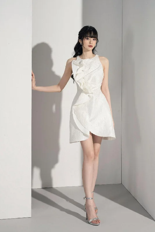 Limited Deals, Unlimited Savings!Cindy A-line Sleeveless Brocade Mini Dress