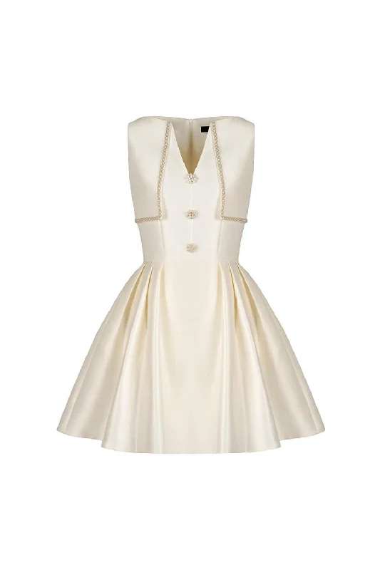 Incredible Savings Inside!Freya A-line Sleeveless Glossy Taffeta Mini Dress