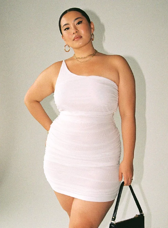 Save Up to 50% Off!Jocasta Mini Dress White Curve