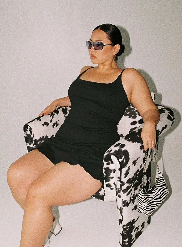 Steals and Deals Await!Kiribati Mini Dress Black Curve
