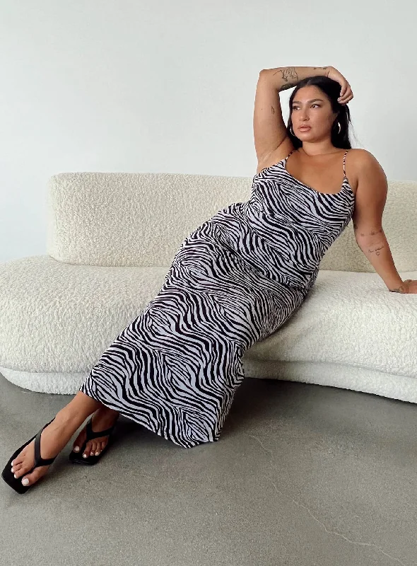 Hottest Discounts of the Year!Knox Maxi Dress Zebra Curve