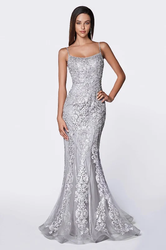 Your Wallet Will Thank You!Cinderella Divine KC885 Long Formal Beaded Prom Gown Evening Dress