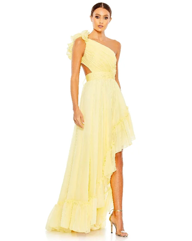 Save Money, Shop Happy!Mac Duggal 67989 High Low One Shoulder Prom Gown