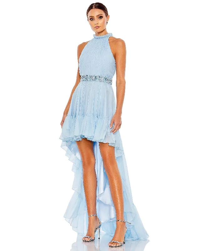 Exclusive Deals Just for You!Mac Duggal 68029 High Low Ruffled Halter Prom Gown
