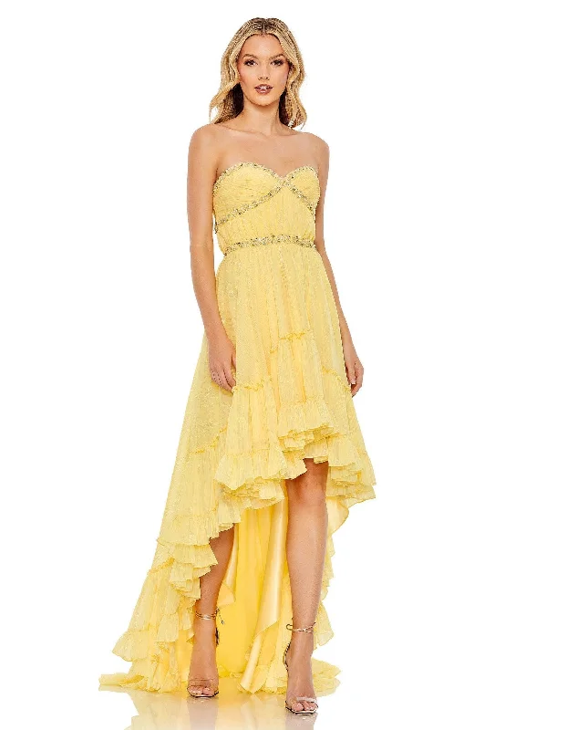 The Best Offers Are Here!Mac Duggal 68096 High Strapless Beaded Prom Dress