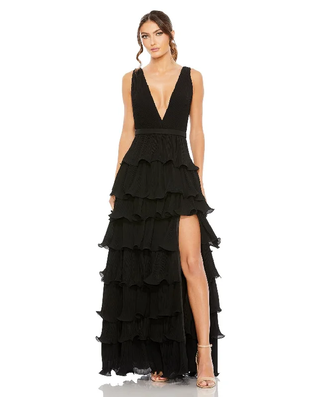 Save More When You Shop More!Mac Duggal 49054 Long Formal Chiffon Prom Gown