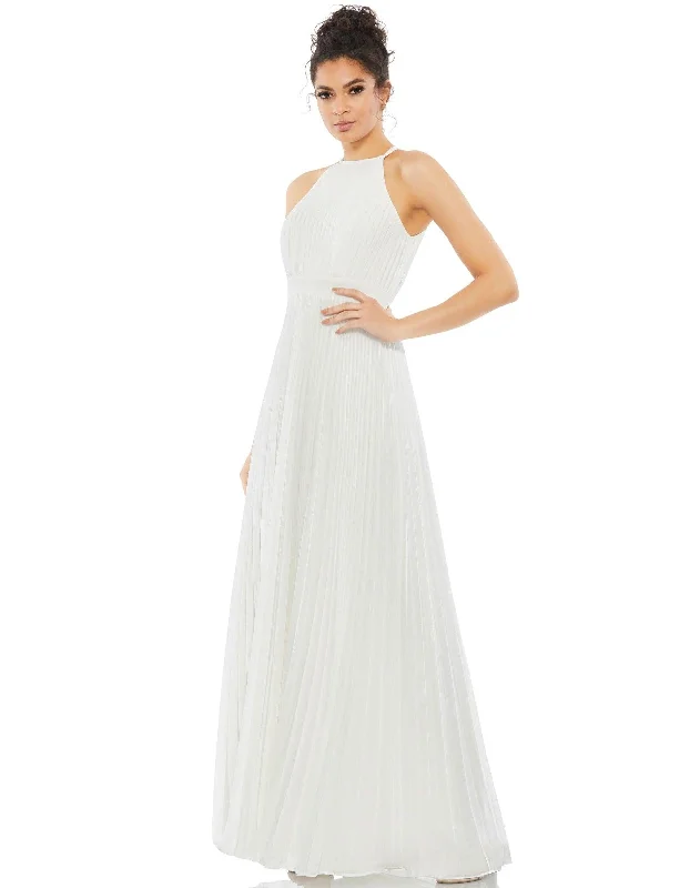Today’s Deals, Tomorrow’s Regrets!Mac Duggal 12496 Long Formal Halter Chiffon Dress