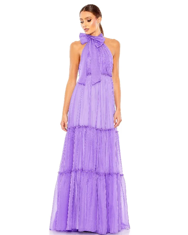 Limited Deals, Unlimited Savings!Mac Duggal 55848 Long Formal Halter Chiffon Dress