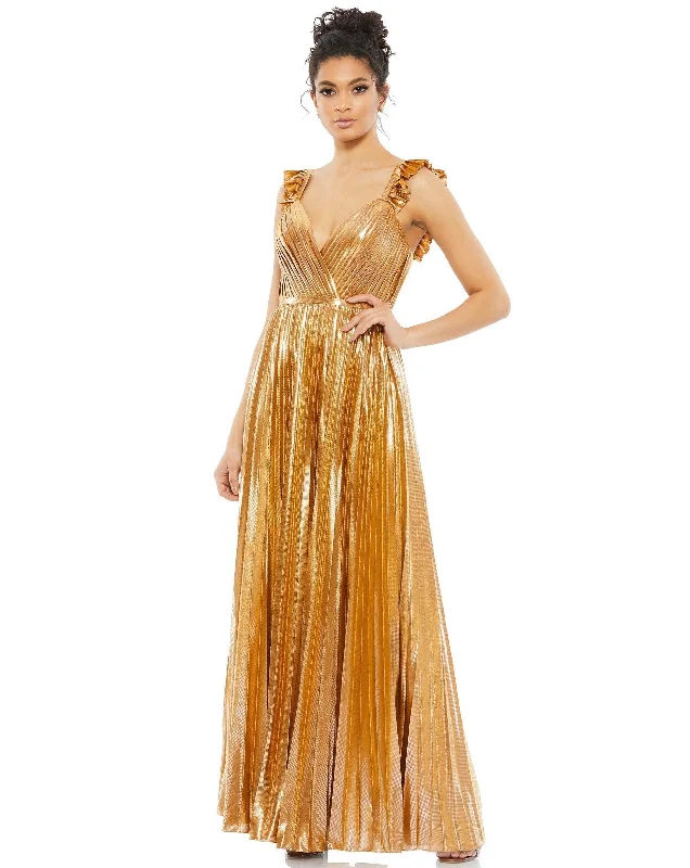 Upgrade for Less!Mac Duggal 26609 Long Formal Pleated Dress