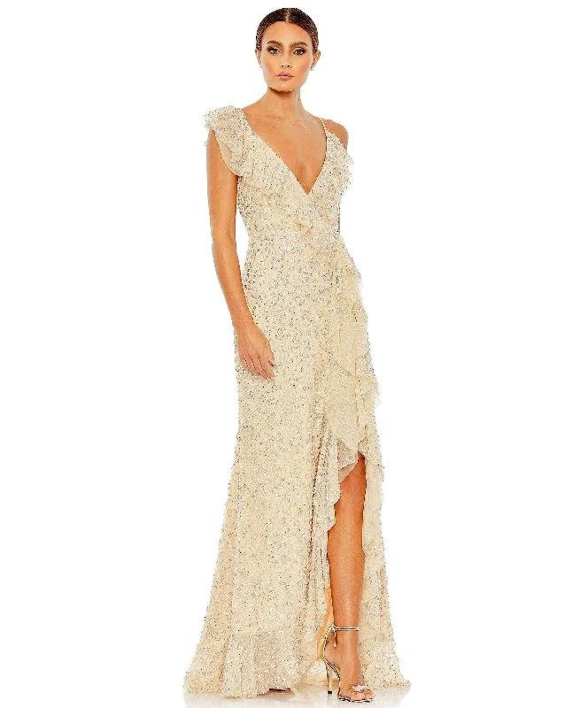 Shop Smart, Save Big!Mac Duggal 10931 Long Formal Ruffled Prom Dress