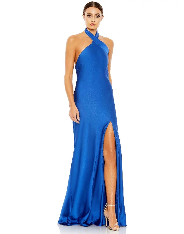 The Best Deals Won’t Wait!Mac Duggal 26925 Long Halter Formal Sexy Prom Dress