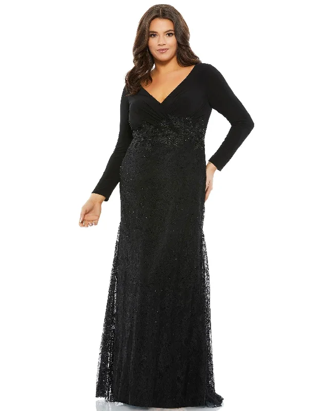 Savings You Can’t Ignore!Mac Duggal 67896 Long Plus Size Formal Lace Dress