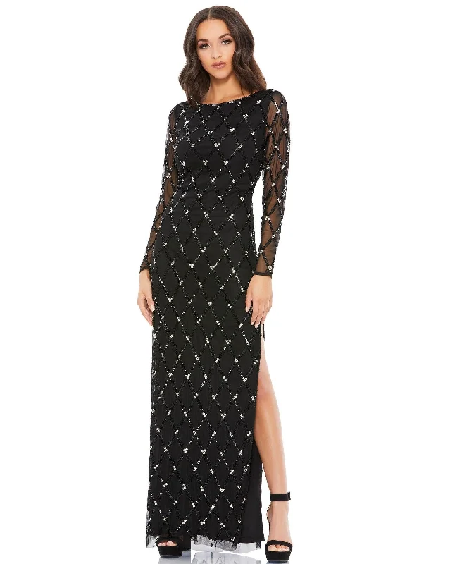Unmissable Offers Await!Mac Duggal 9109 Long Sleeve Mother of the Bride Gown