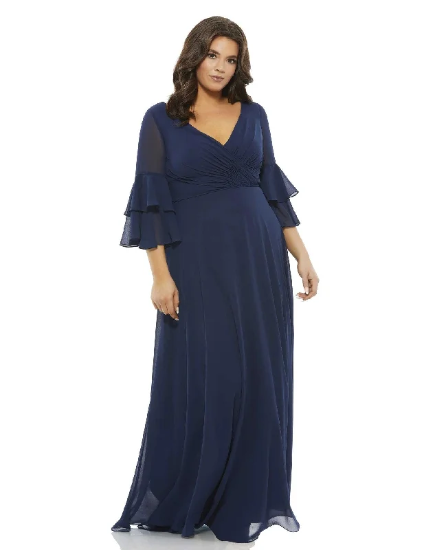 Hurry, Sale Ends Soon!Mac Duggal 67913 Plus Size Long Formal Chiffon Gown