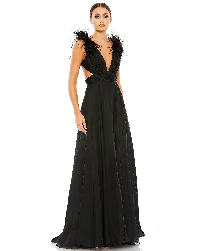 The Best Sale of the Year!Mac Duggal 68113 Prom Long Formal Chiffon Dress