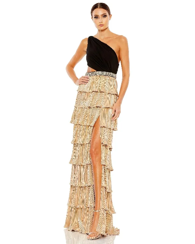 Save More Than Ever!Mac Duggal 26742 Prom Long One Shoulder Formal Gown