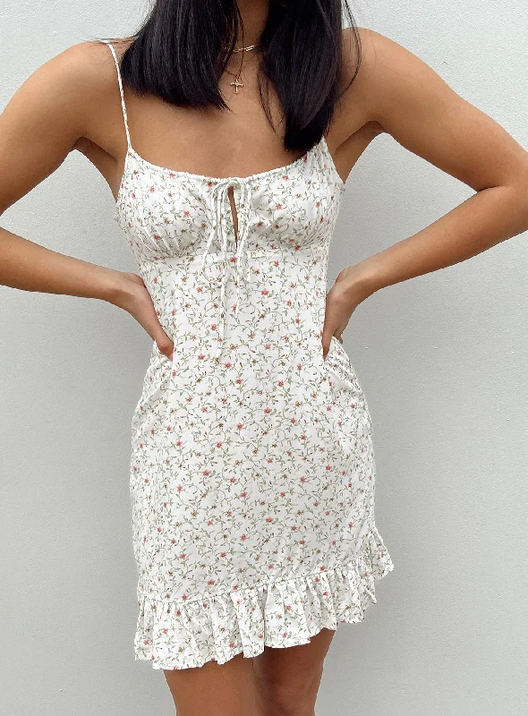 Your Chance to Save is Now!Motel Alaca Dress Pretty Petal Ivory