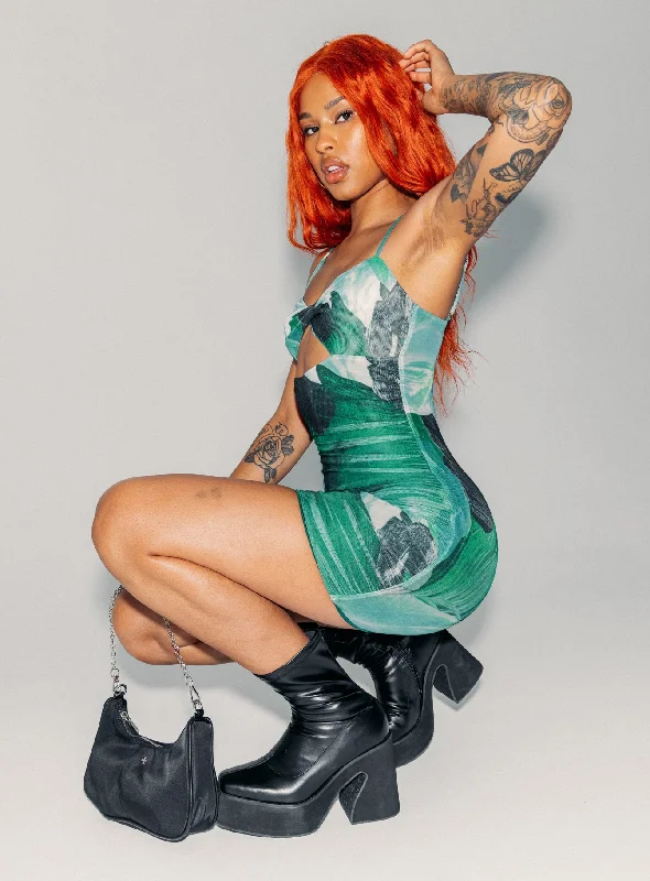 Flash Sale – Act Fast!Poison Ivy Mini Dress Green