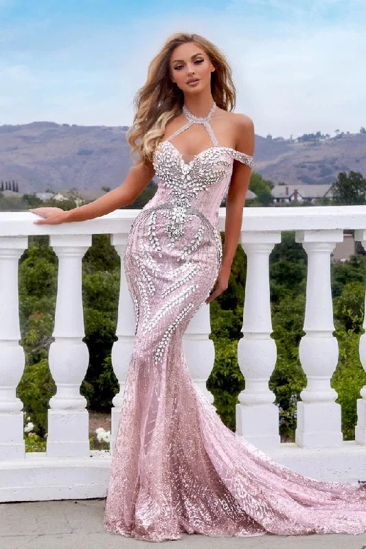 Don’t Wait – Shop Today!Portia And Scarlett 22956 Long Halter Prom Dress