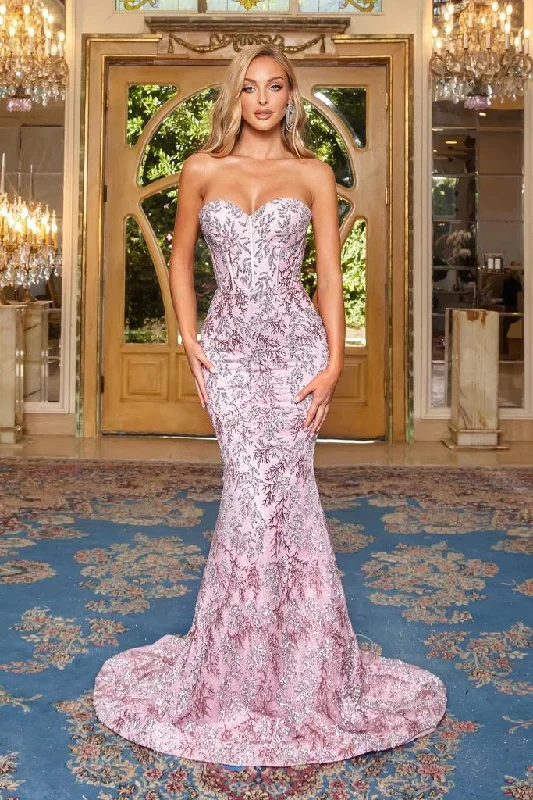 Hot Deals You Can’t Resist!Portia And Scarlett 22061 Long Strapless Prom Dress