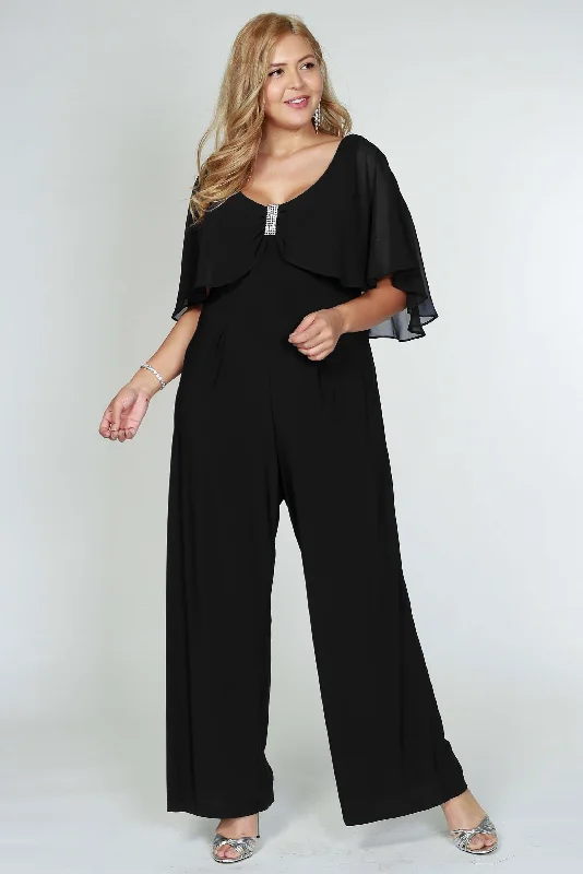Your Dream Deal is Here!R&M Richards 5412W Plus Size Pant Jump Suit