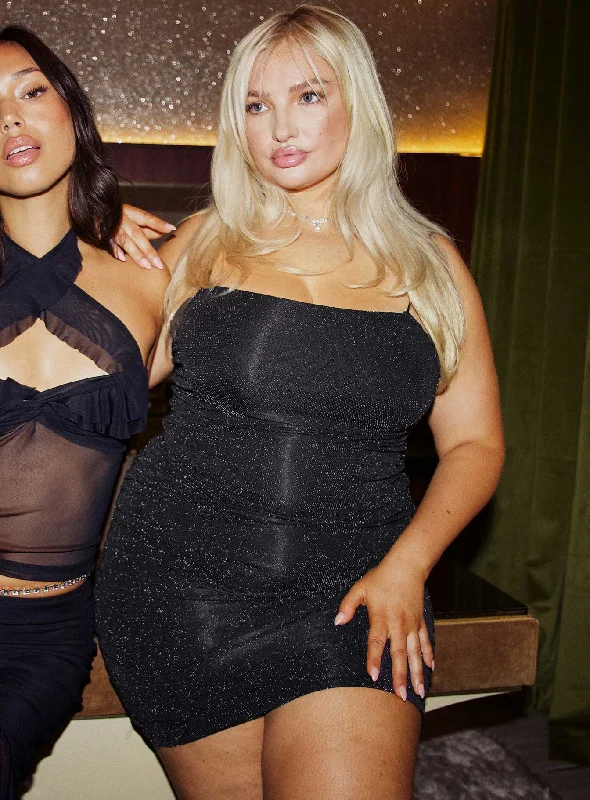 Great Deals, Just for You!Reeva Mini Dress Black Curve