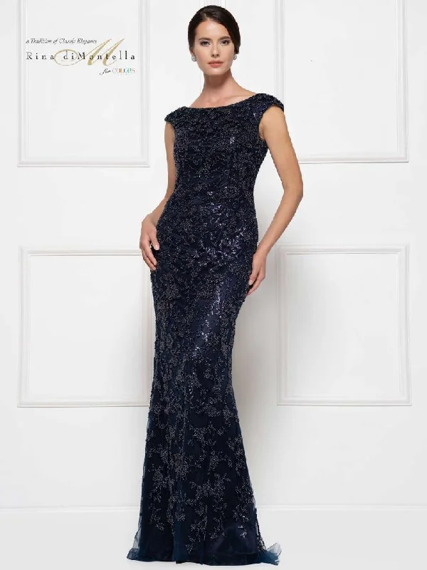 Shop Smart, Save Big!Rina di Montella Cap Sleeve Long Formal Dress 2698