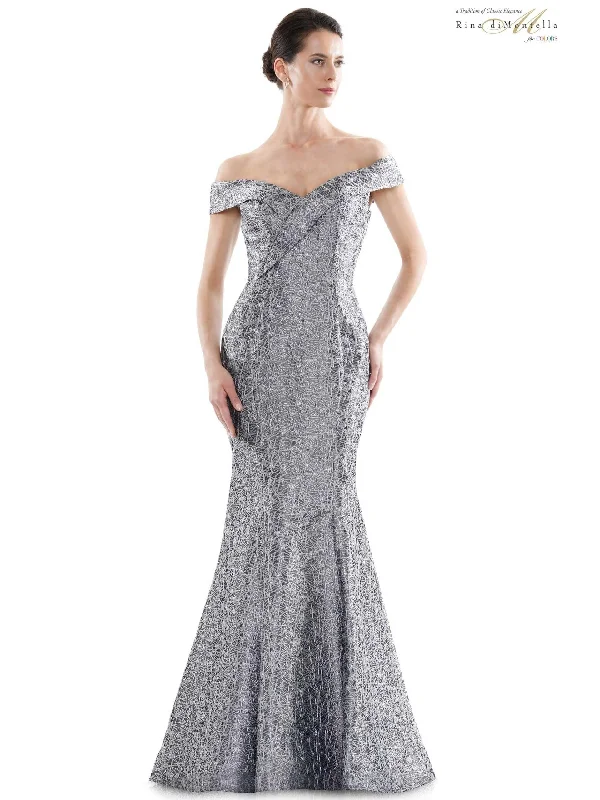 Act Fast – Limited Time Savings!Rina di Montella Long Formal Off Shoulder Gown 2706