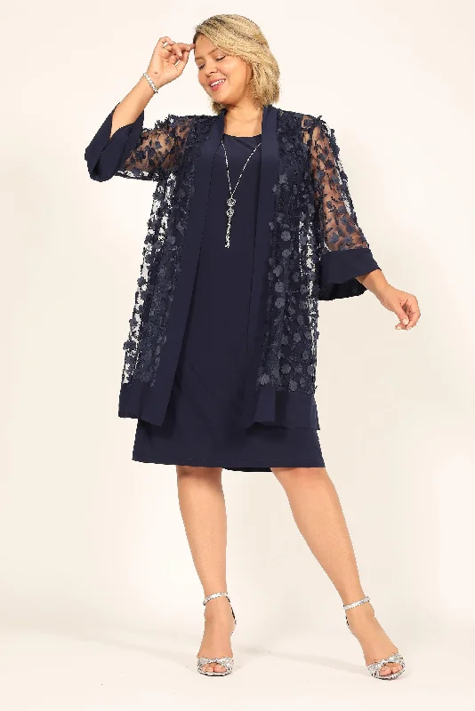 Shop Now and Save!R&M Richards 2643W Short Formal Mother Of The Bride Dress