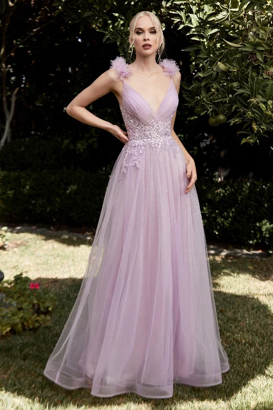 Limited Stock Available!Cinderella Divine CD970 Sleeveless Long A Line Prom Dress