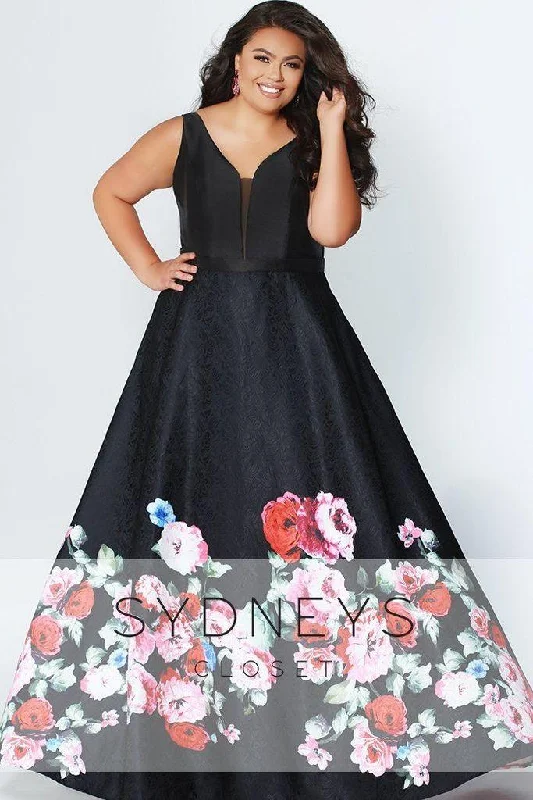 Your Dream Deal is Here!Sydneys Closet Long Deep V Formal Plus Size Prom Dress