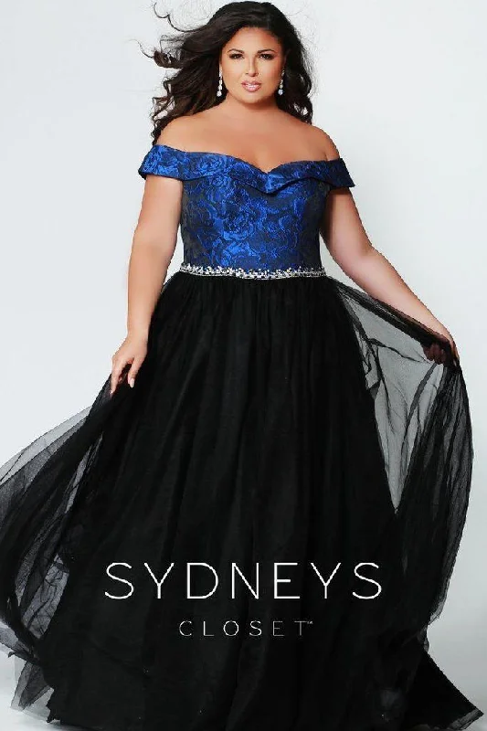 Buy More, Save More!Sydneys Closet Long Off The Shoulder Tulle Skirt Plus Size Formal Prom Dress