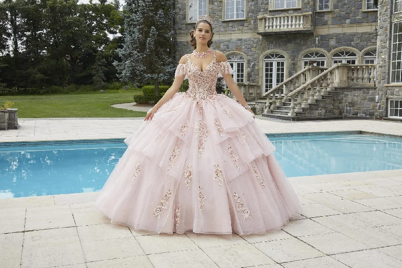 Act Fast – Limited Time Savings!Vizcaya by Morilee Tiered Skirt Quince Dress 89402