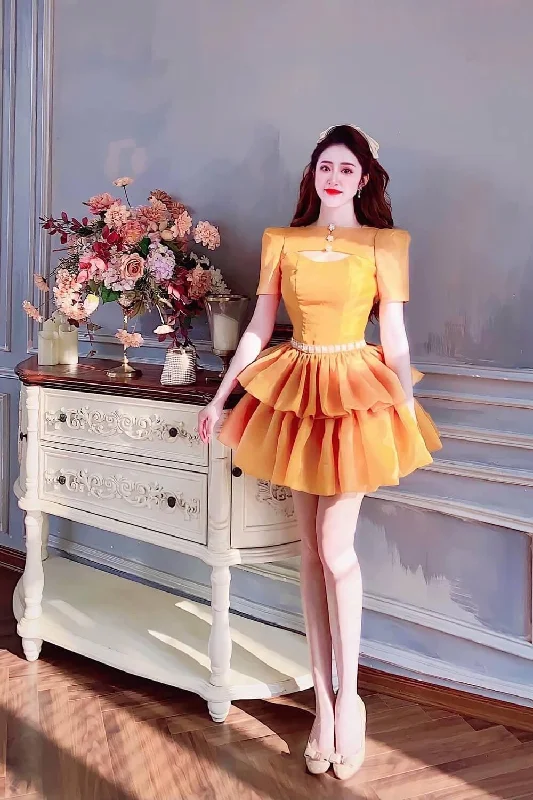The Best Deals Won’t Wait!Wyatt Fit and Flare Square Shoulder Organza Mini Dress