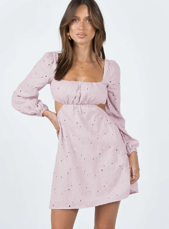 Buy One, Get One Free!Xali Long Sleeve Mini Dress Pink