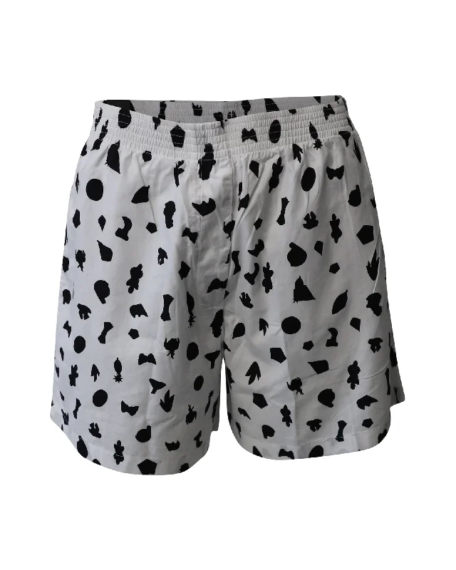 New Discounts Just Dropped!Maison Margiela Printed Shorts in Black and White