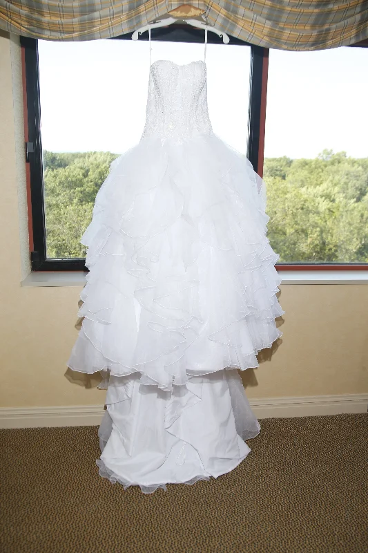 Best Offers of the Month!Oleg Cassini Strapless Ruffled