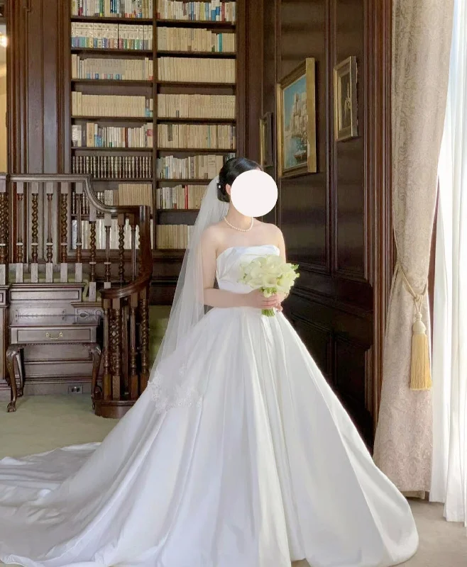 Best Deals Just for You!Other Meet True Simple Satin Strapless Ball Gown