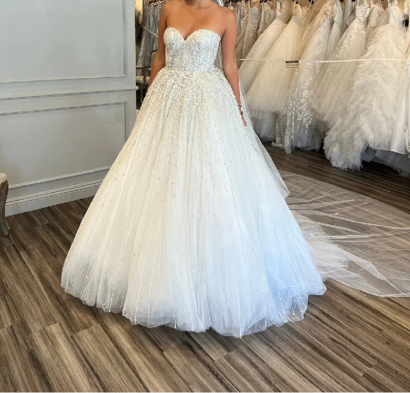 Hurry, Sale Ends Soon!Zuhair Murad  Sparkling Strapless Sweetheart Ball Gown