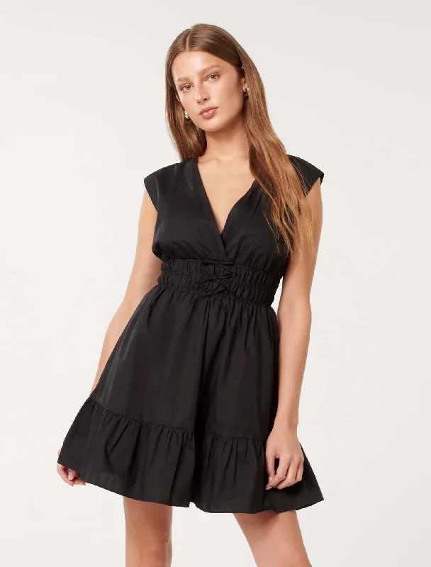 Special Offer – Act Fast!Alby Tie Front Cotton Mini Dress