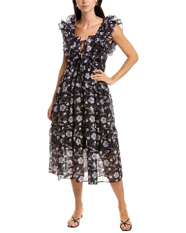 Buy One, Get One Free!Beulah Tie-Front Midi Dress