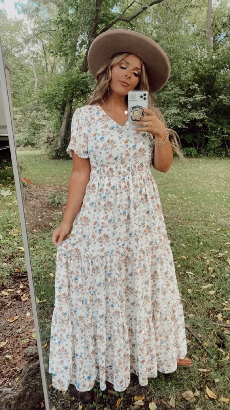 More Discounts, More Joy!ECB Exclusive: Bloom With You Maxi Dress , White